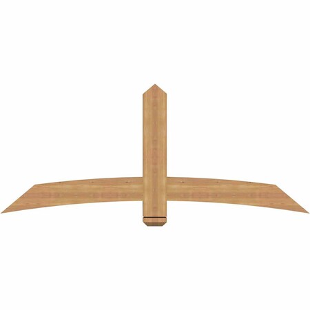 Ekena Millwork Bellingham Timber Gable Bracket, Western Red Cedar, 72"W x 30"H x 3 1/2"D x 5 1/2"F, 10/12 Pitch GBW072X30X0406BEL00SWR